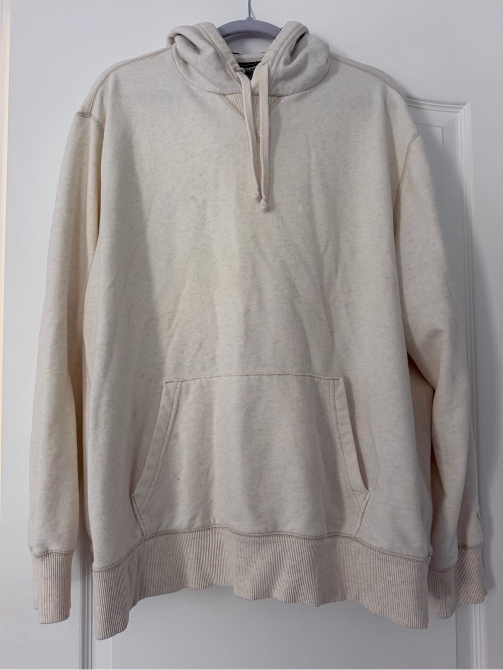 American Eagle Outfitters Cream Crewneck Hoodie - Pullover Sweatshirt